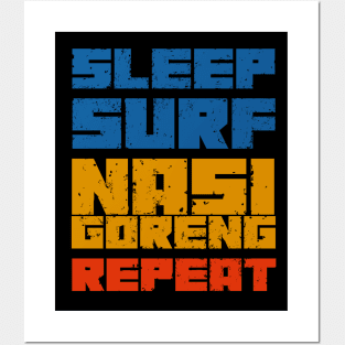 Sleep Surf Nasi Goreng Repeat Posters and Art